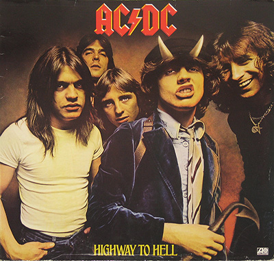 AC/DC - Highway to Hell (1979 Germany)  album front cover vinyl record
